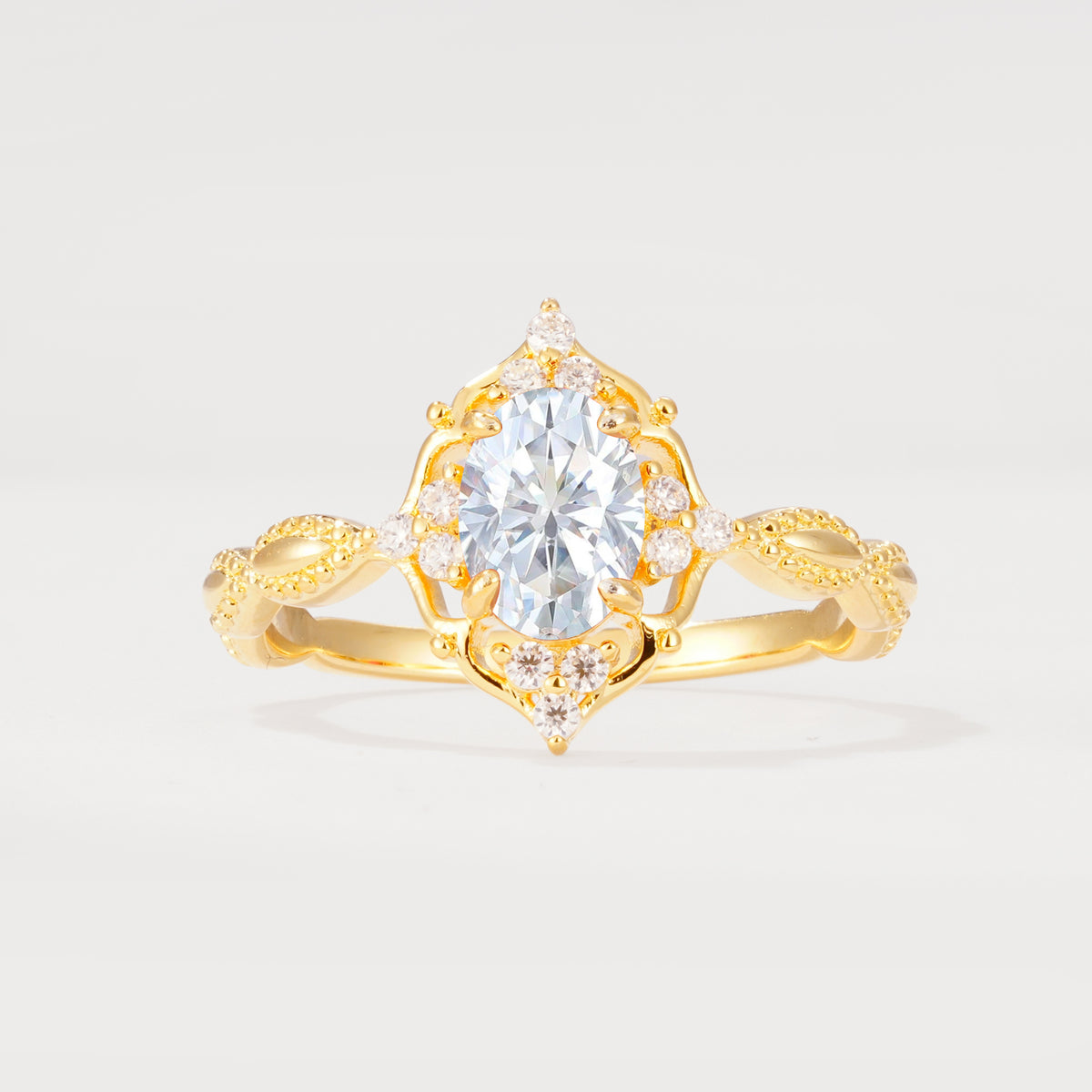 ML07059 Lab Diamond Ring - Yellow-Gold