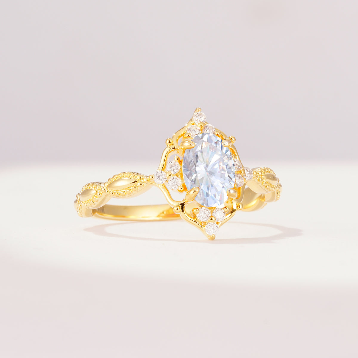 ML07059 Lab Diamond Ring - White-Gold