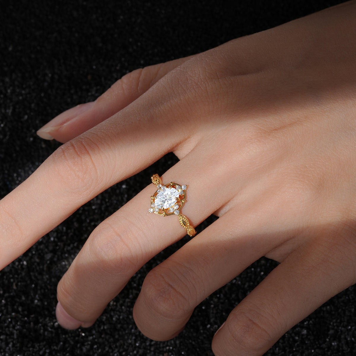 ML07059 Lab Diamond Ring - Rose-Gold