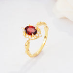 ML07059 Garnet Ring - Additional view