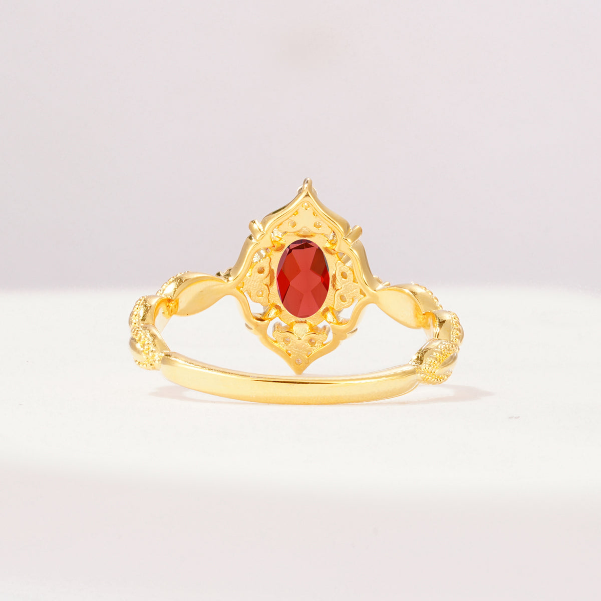 ML07059 Garnet Ring - Additional view