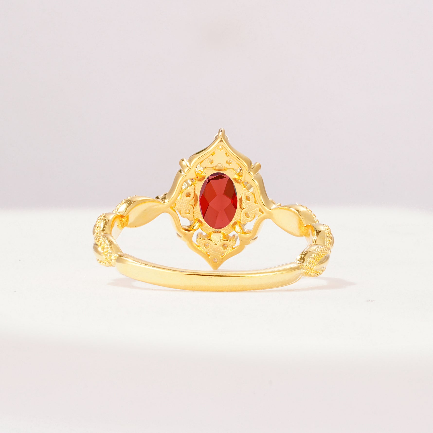 ML07059 Garnet Ring - Additional view