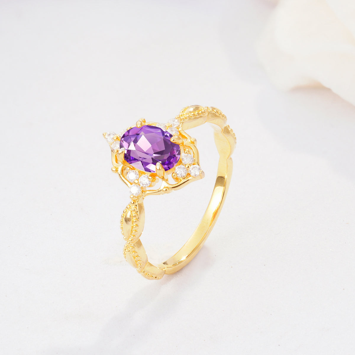 ML07059 Amethyst Ring - Additional view