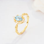 ML07059 Aquamarine Ring - Additional view