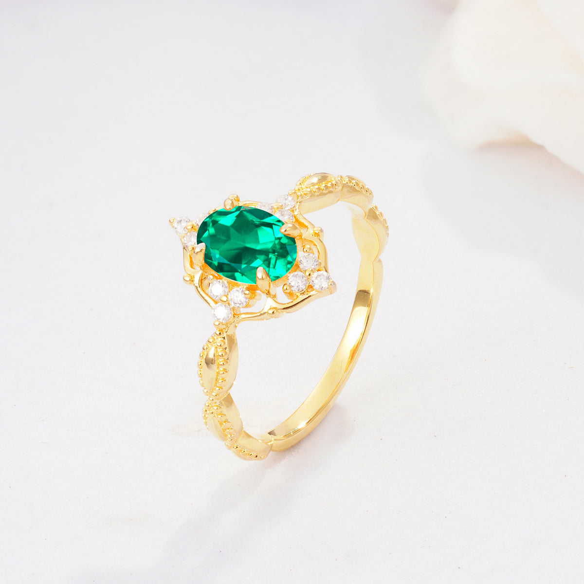 ML07059 Emerald Ring - Additional view