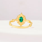 ML07059 Emerald Ring - Additional view