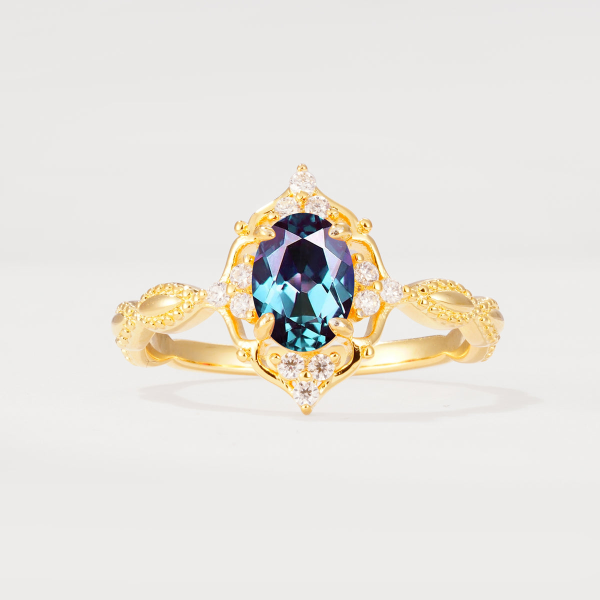ML07059 Alexandrite Ring - Yellow-Gold