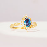 ML07059 Alexandrite Ring - White-Gold