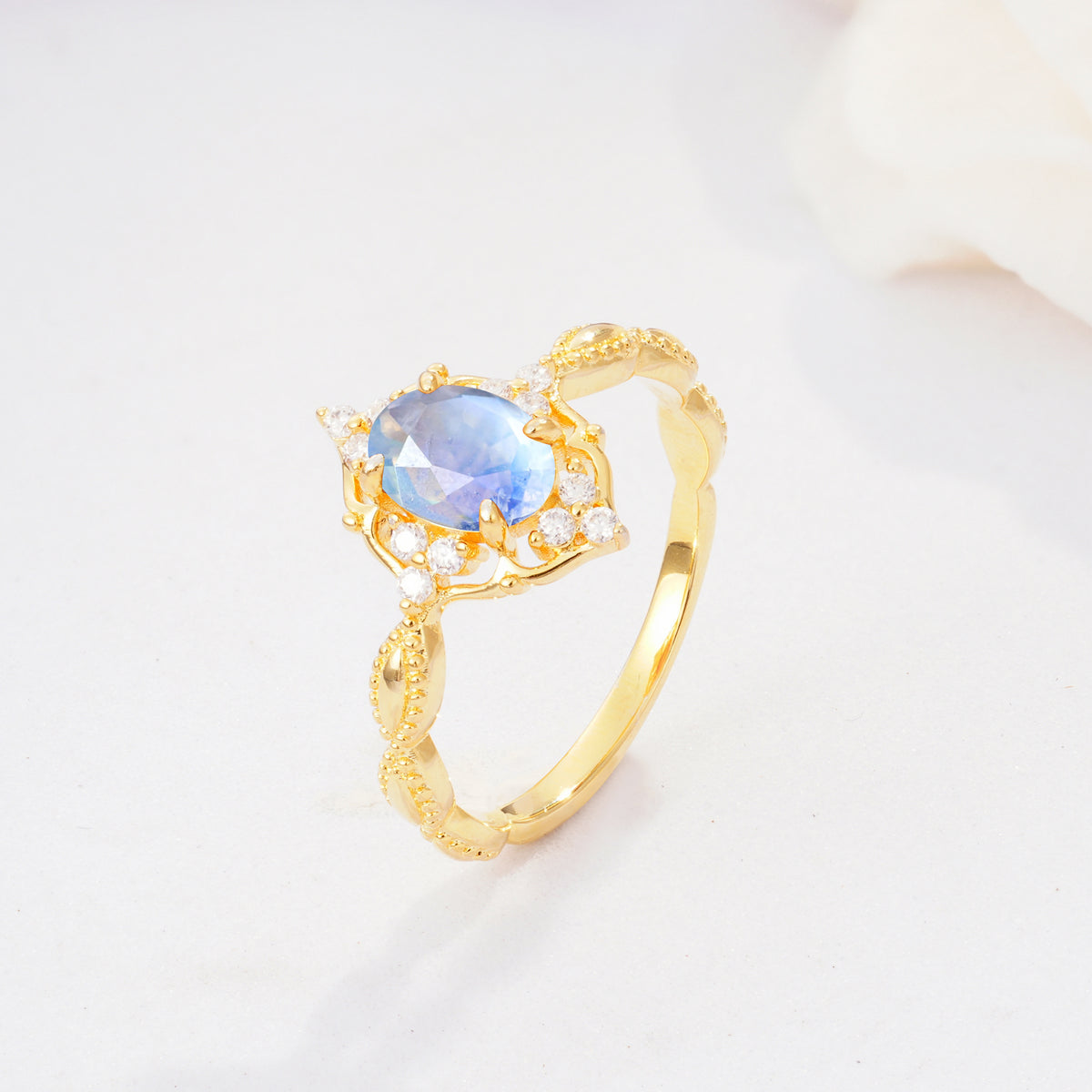 ML07059 Moonstone Ring - Additional view
