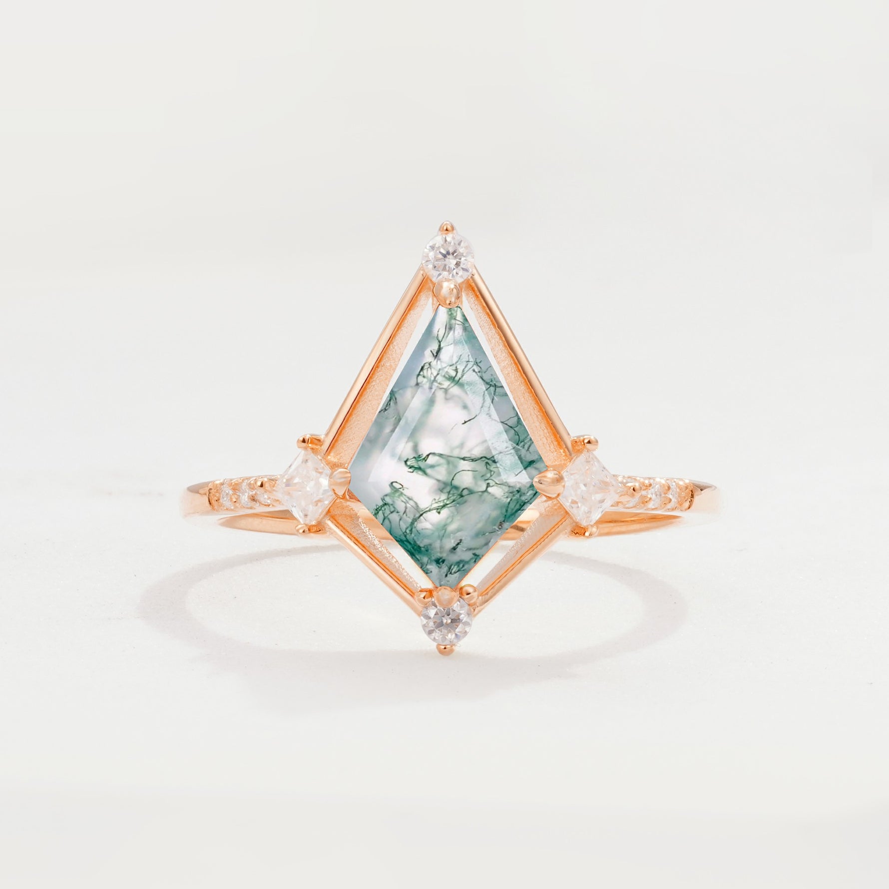 ML07060 Moss Agate Ring - Additional view