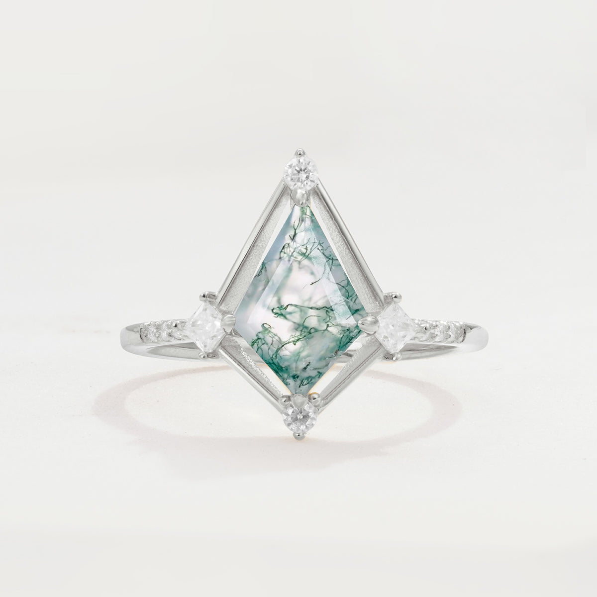ML07060 Moss Agate Ring - Additional view