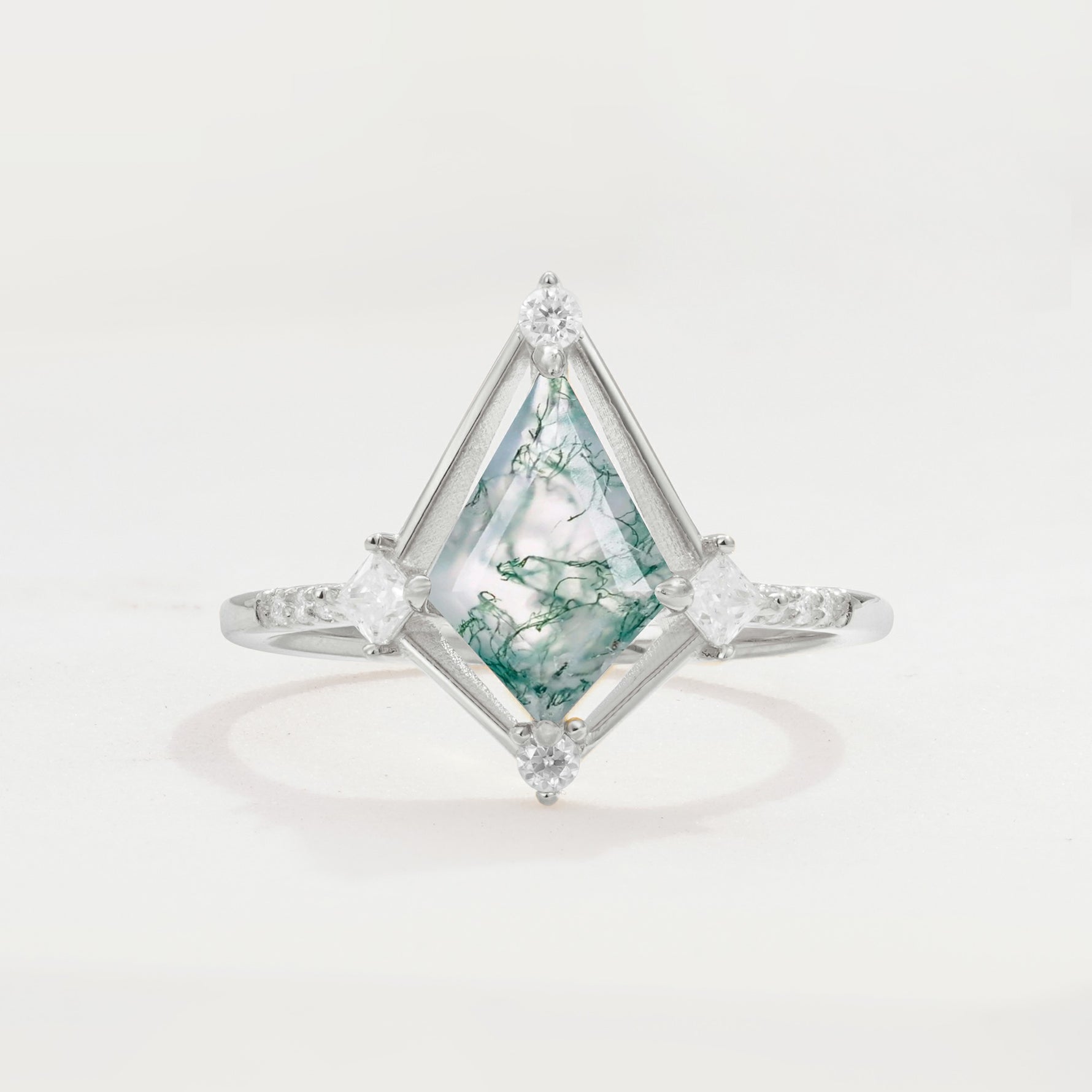 ML07060 Moss Agate Ring - Additional view