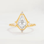 ML07060 Moissanite Ring - Yellow-Gold