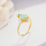 ML07060 Fire Opal Ring - Additional view