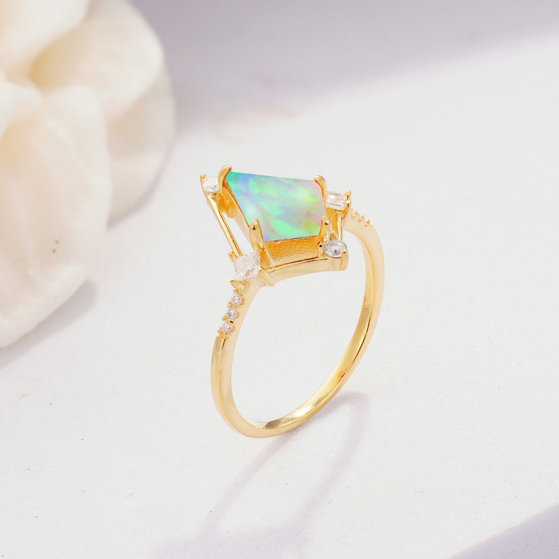ML07060 Fire Opal Ring - Additional view