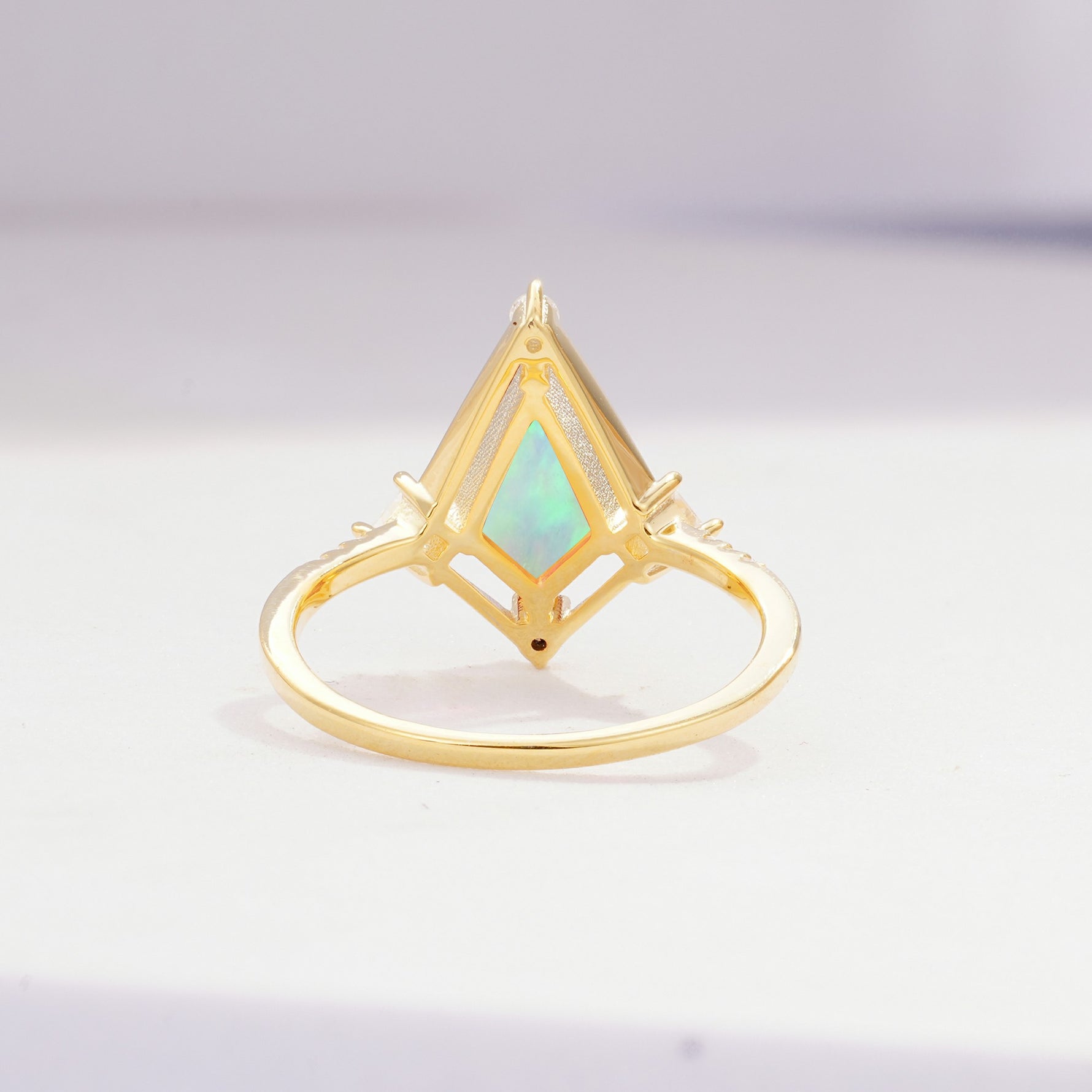 ML07060 Fire Opal Ring - Additional view