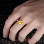 ML07060 Citrine Ring - Rose-Gold
