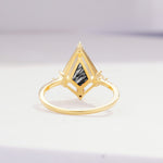 ML07060 Black Rutilated Quartz Ring - Additional view