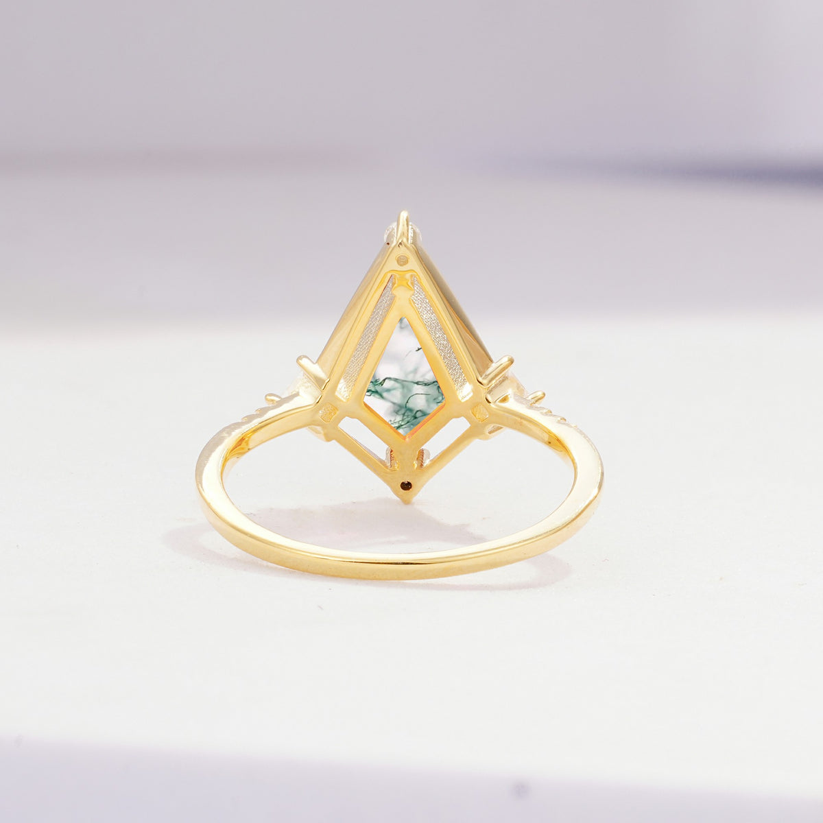 ML07060 Moss Agate Ring - Additional view
