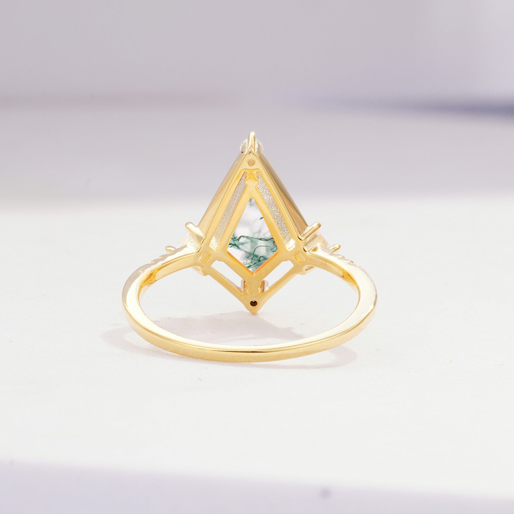 ML07060 Moss Agate Ring - Additional view