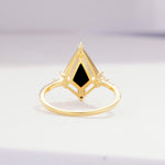 ML07060 Black Onyx Ring - Additional view