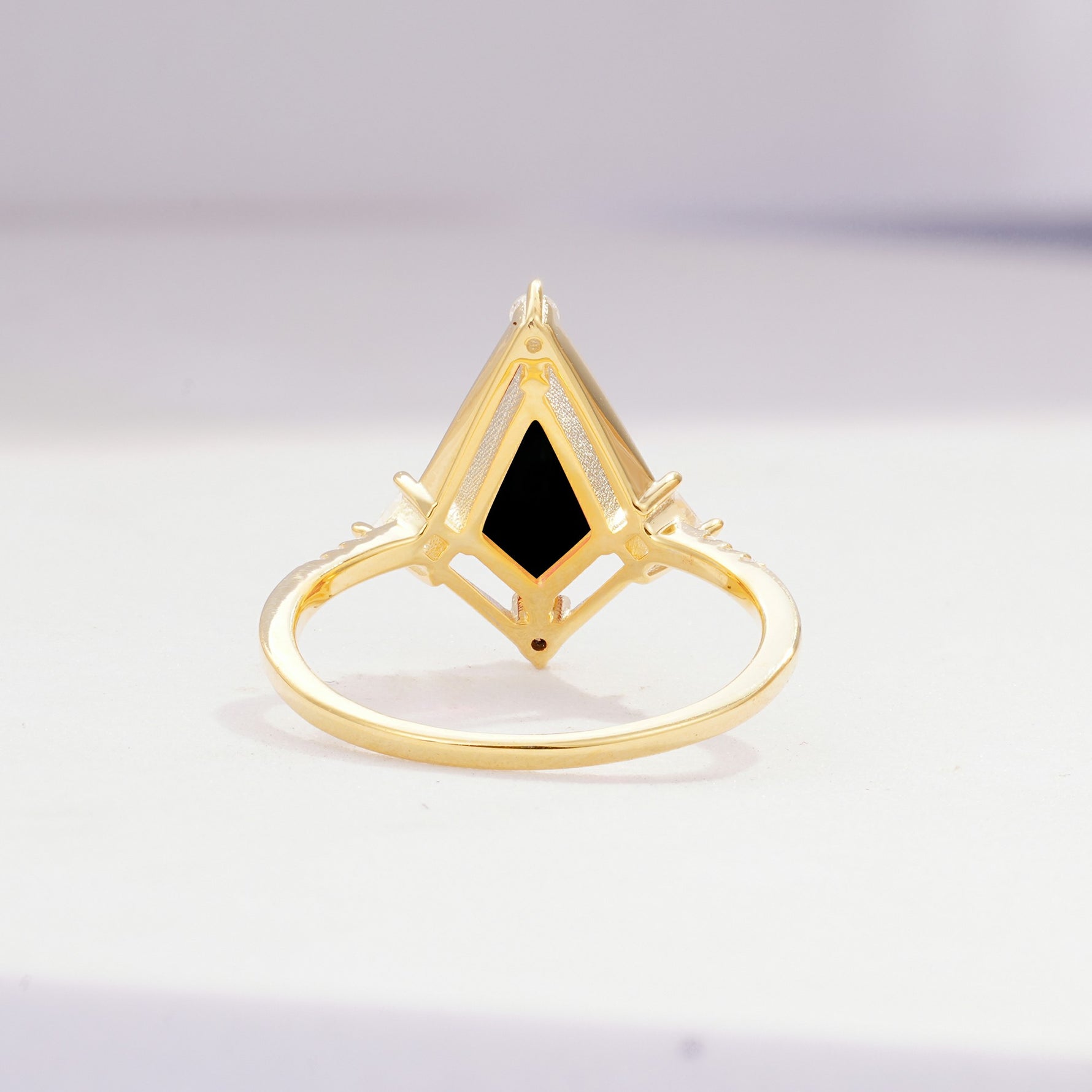 ML07060 Black Onyx Ring - Additional view