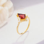 ML07060 Garnet Ring - Additional view