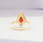 ML07060 Garnet Ring - Additional view