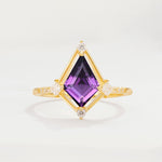 ML07060 Amethyst Ring - Yellow-Gold