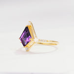 ML07060 Amethyst Ring - White-Gold