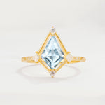 ML07060 Aquamarine Ring - Yellow-Gold