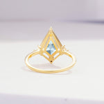 ML07060 Aquamarine Ring - Additional view