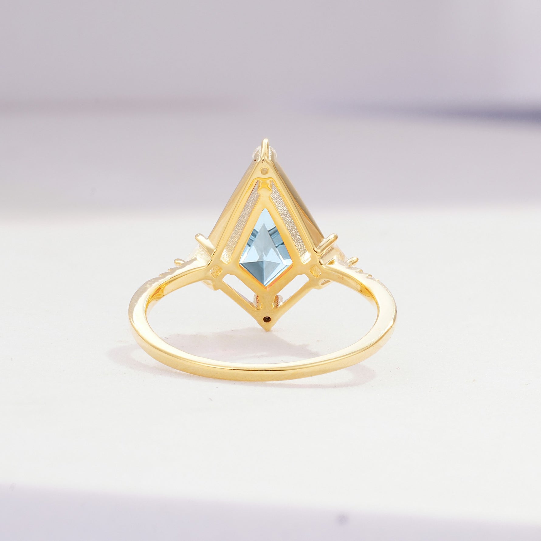 ML07060 Aquamarine Ring - Additional view