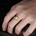 ML07060 Peridot Ring - Rose-Gold