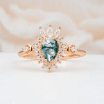 ML07061 Moss Agate Ring - Additional view