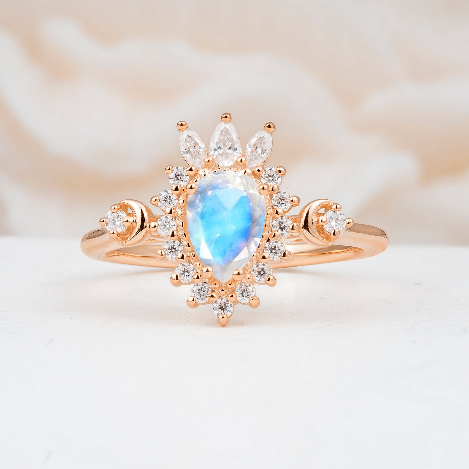 ML07061 Moonstone Ring - Additional view
