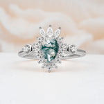 ML07061 Moss Agate Ring - Additional view