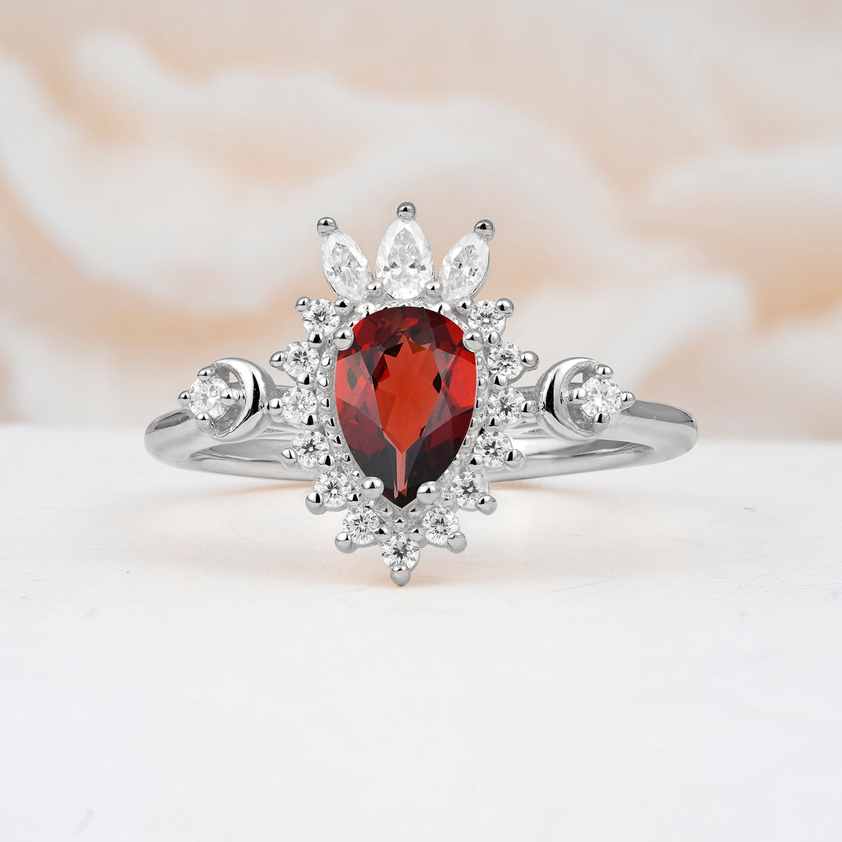 ML07061 Garnet Ring - Additional view
