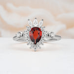 ML07061 Garnet Ring - Additional view