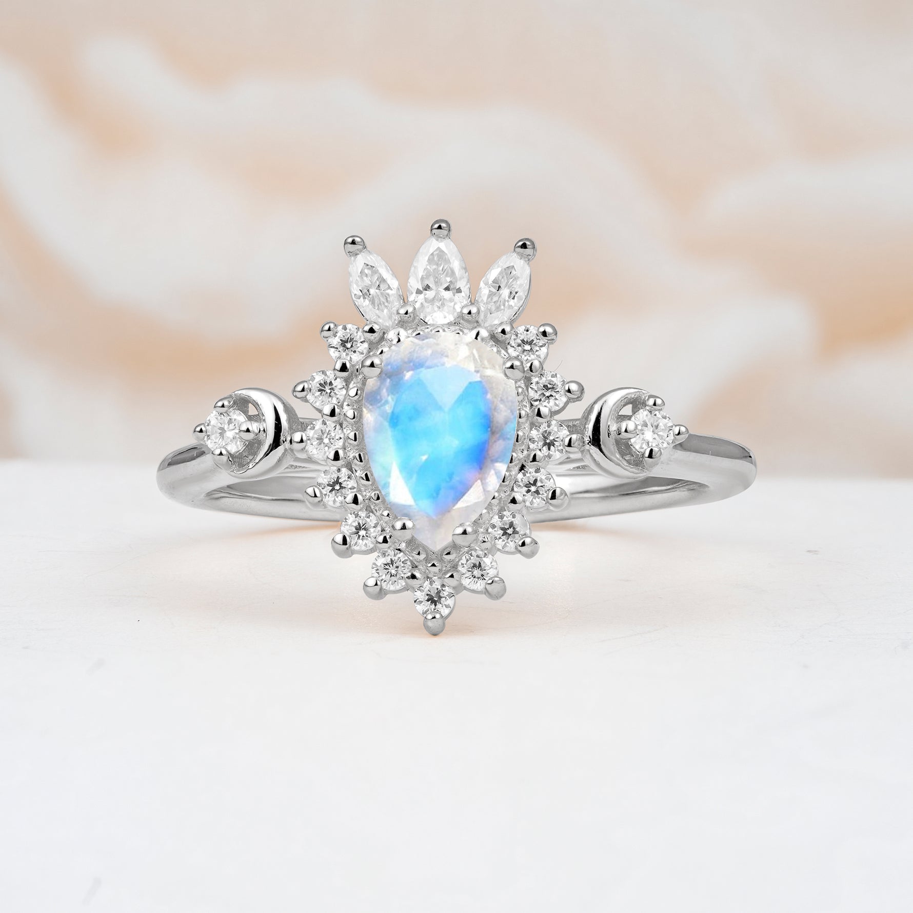 ML07061 Moonstone Ring - Additional view