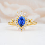 ML07061 Sapphire Ring - Yellow-Gold