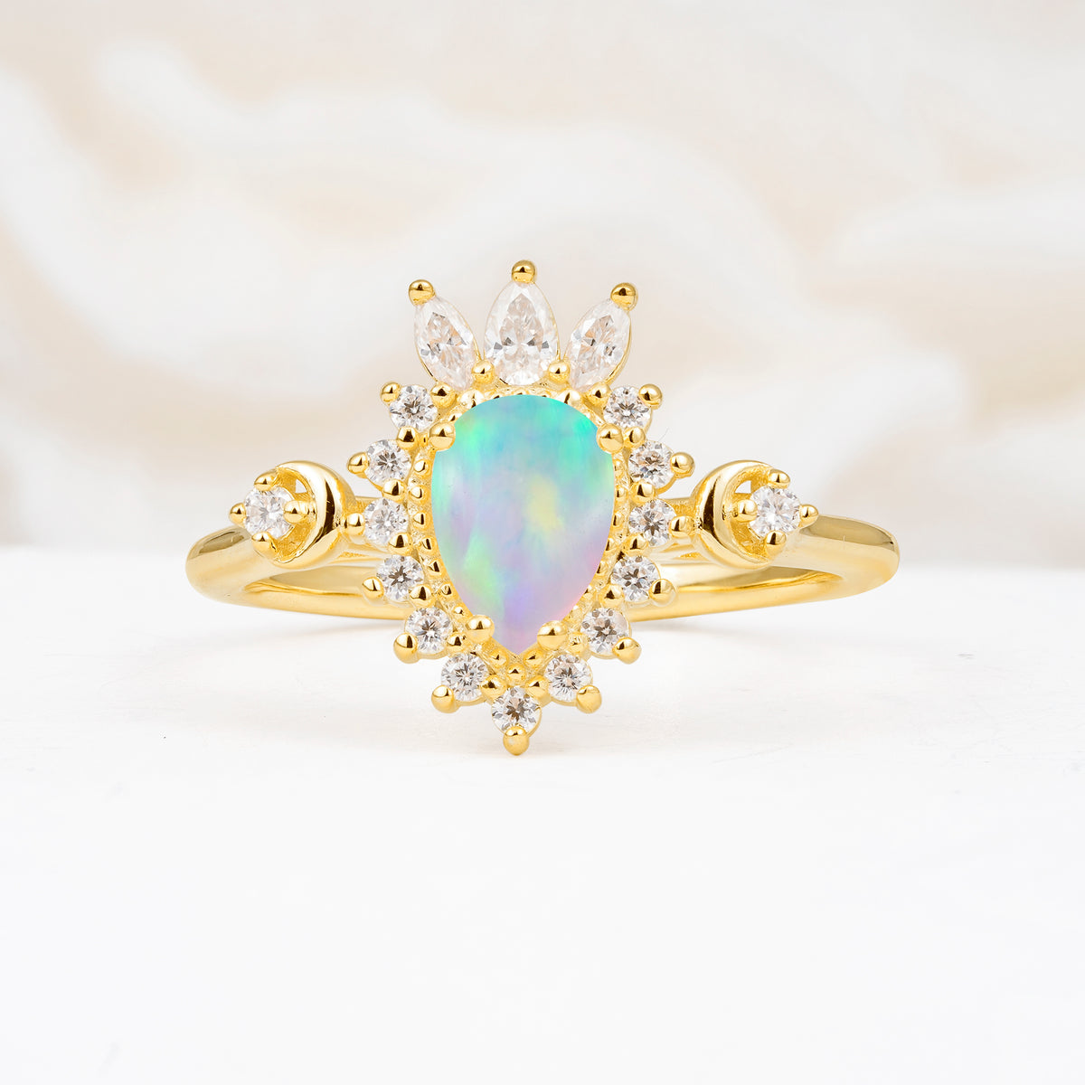 ML07061 Fire Opal Ring - Additional view