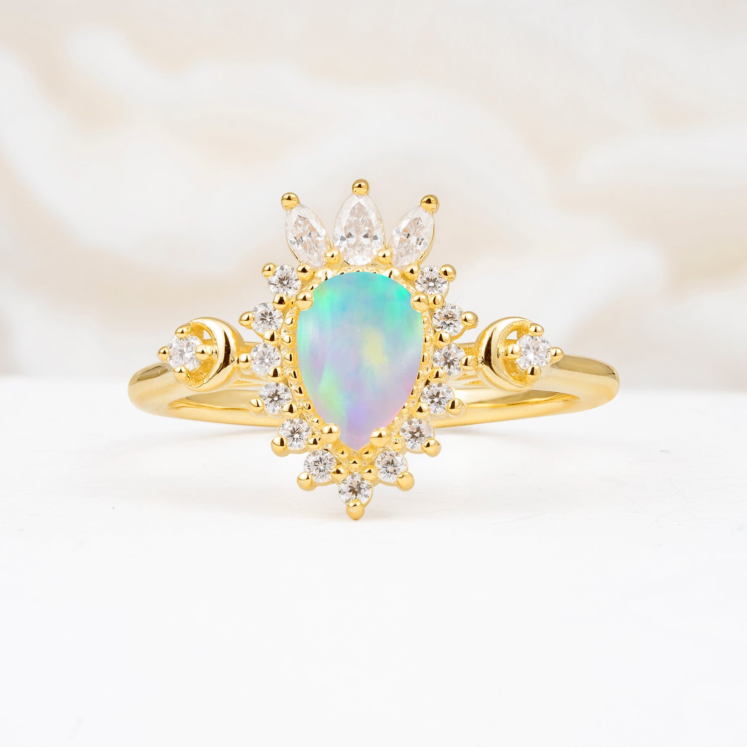 ML07061 Fire Opal Ring - Additional view