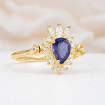 ML07061 Tanzanite Ring - White-Gold