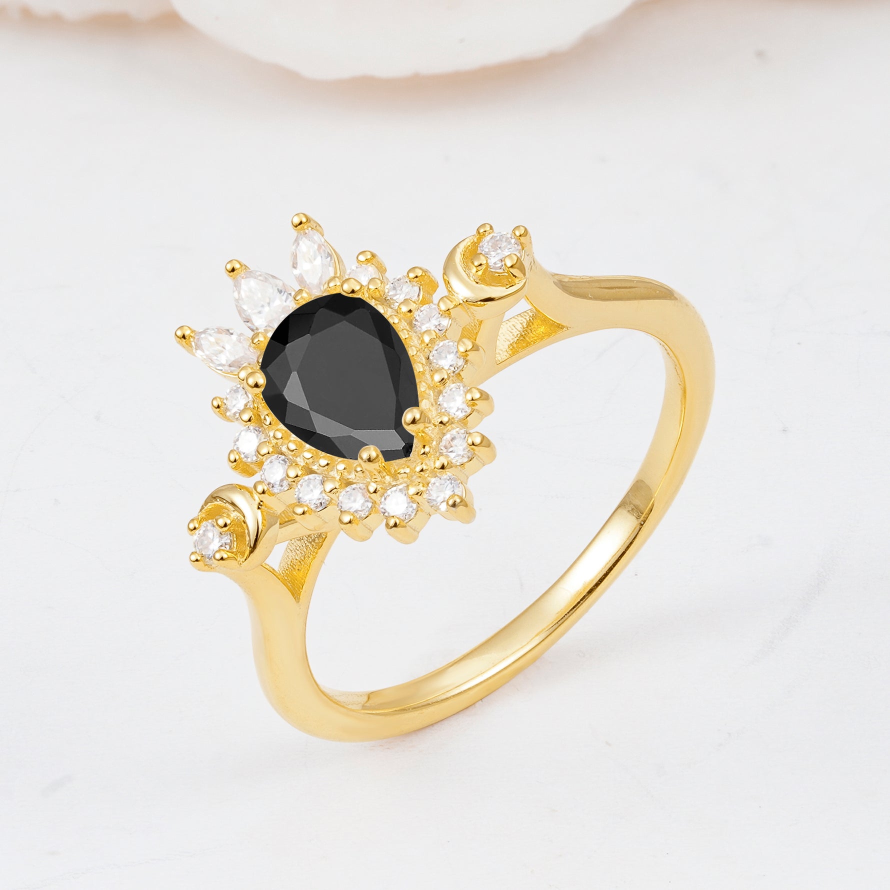 ML07061 Black Onyx Ring - Additional view