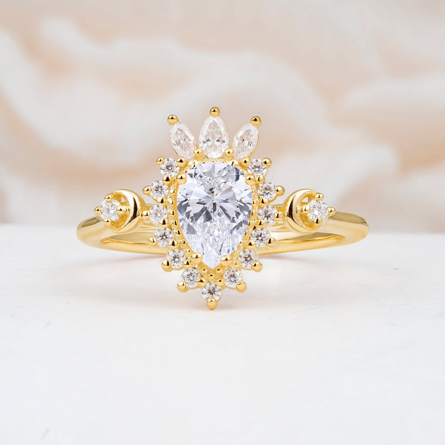 ML07061 Lab Diamond Ring - Yellow-Gold