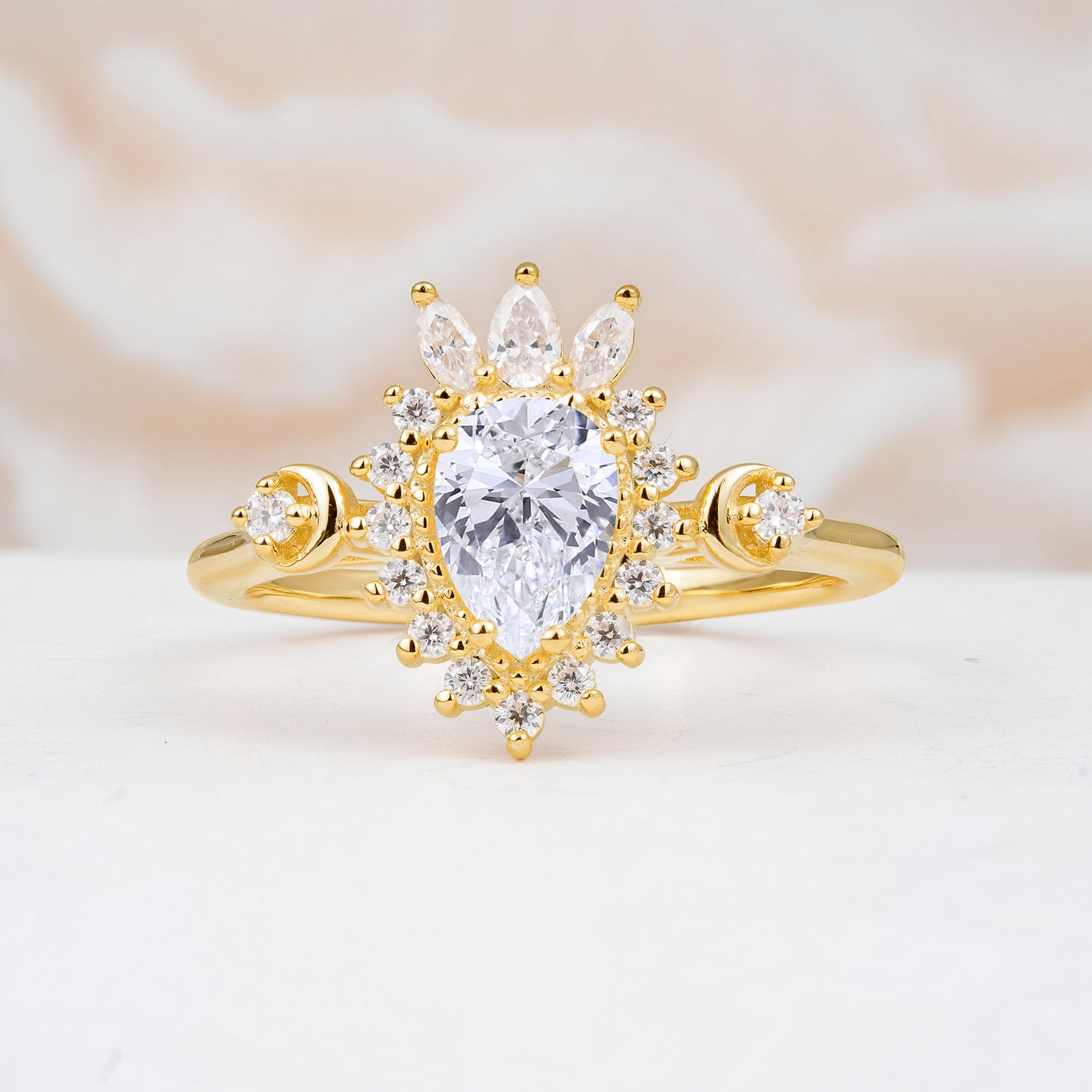 ML07061 Lab Diamond Ring - Yellow-Gold