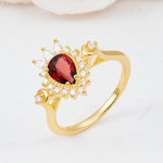 ML07061 Garnet Ring - Additional view