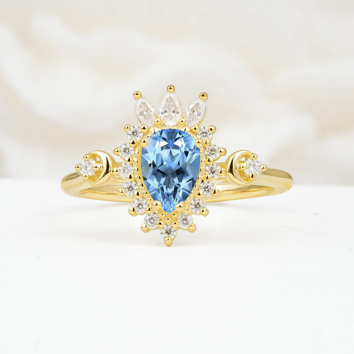 ML07061 Aquamarine Ring - Additional view