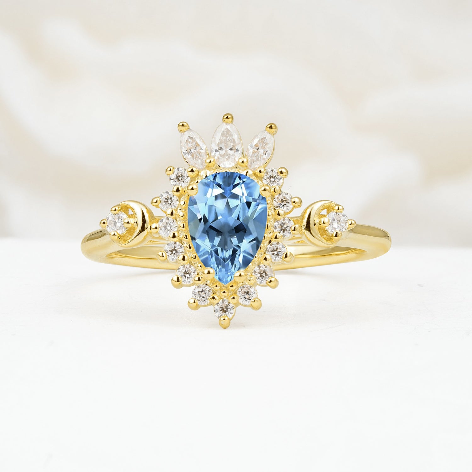 ML07061 Aquamarine Ring - Additional view